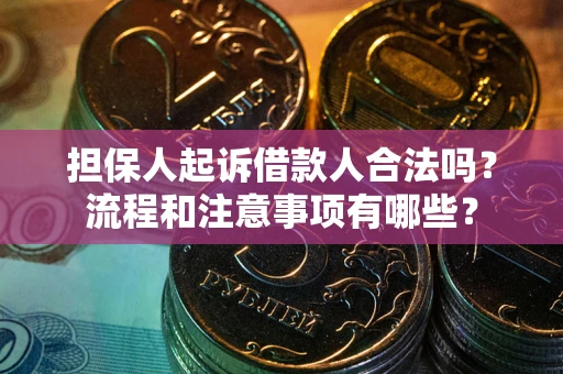 北京担保人起诉借款人合法吗？流程和注意事项有哪些？