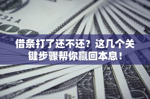北京借条打了还不还？这几个关键步骤帮你赢回本息！