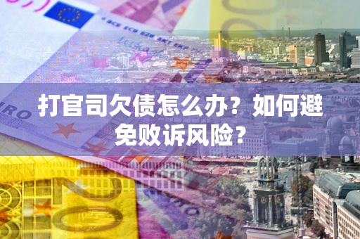 北京打官司欠债怎么办？如何避免败诉风险？