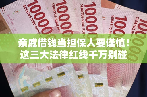 北京亲戚借钱当担保人要谨慎！这三大法律红线千万别碰