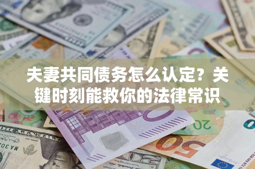 北京夫妻共同债务怎么认定？关键时刻能救你的法律常识